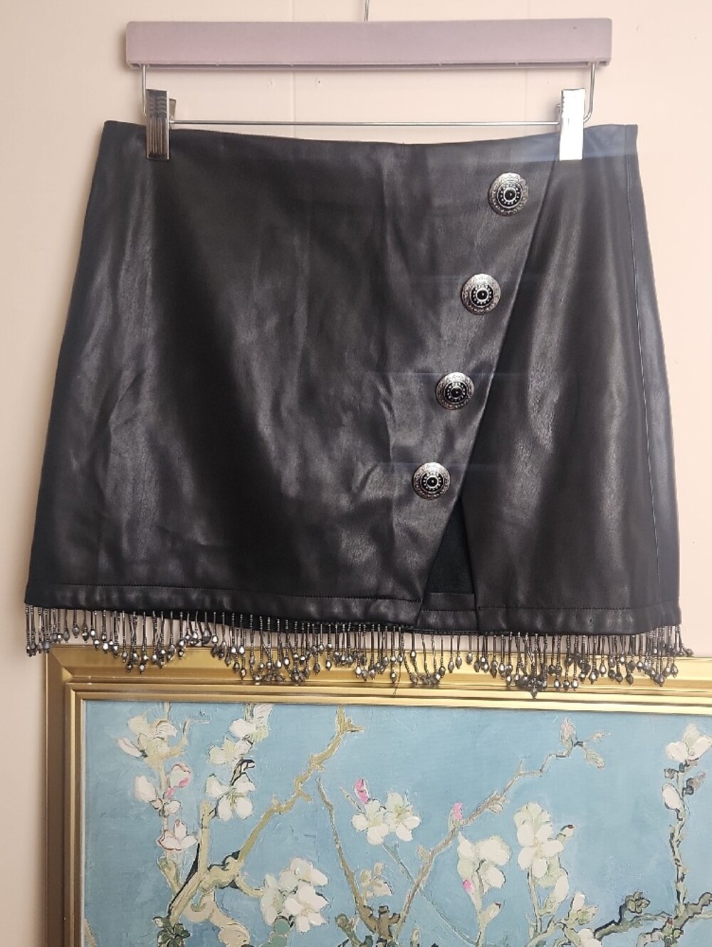 POSTER GIRL  Black Mini Skirt-XL